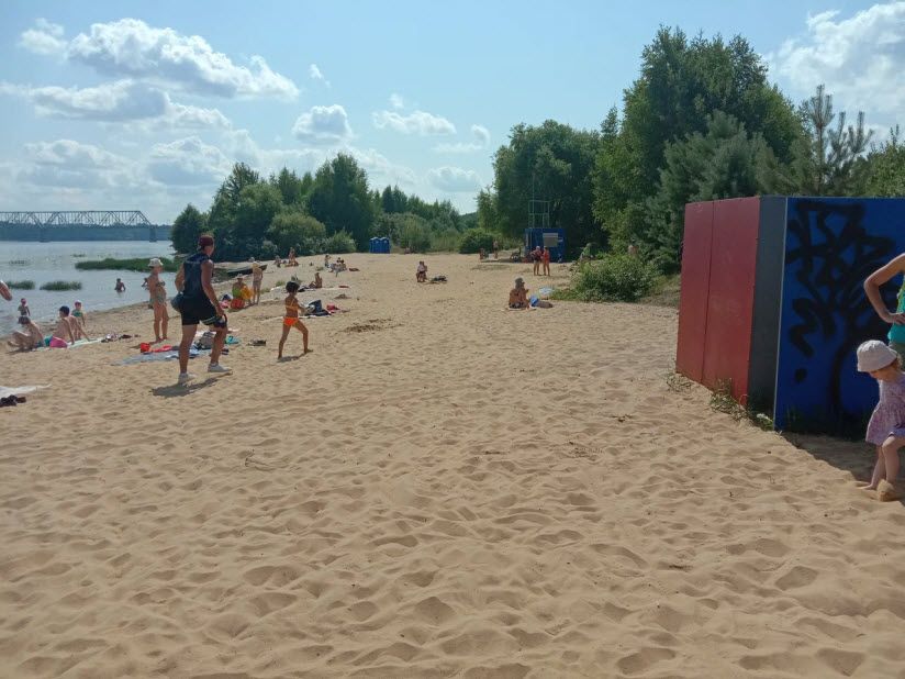 Пляж парка Заволжье
