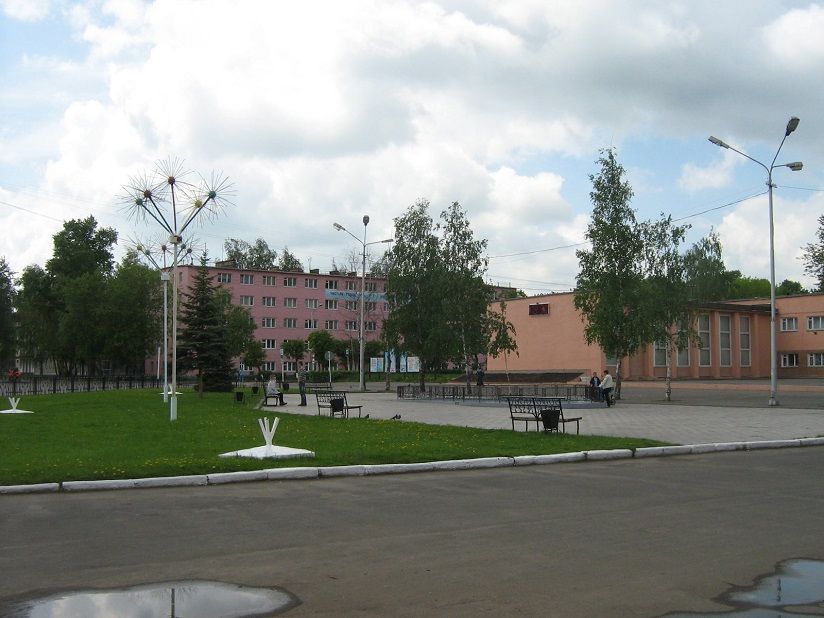 Фонтан на центральной площади