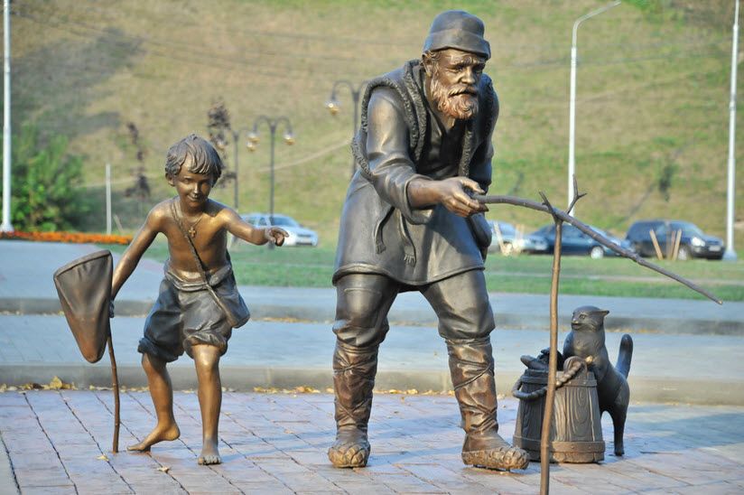 Скульптурная композиция «Рыбаки»