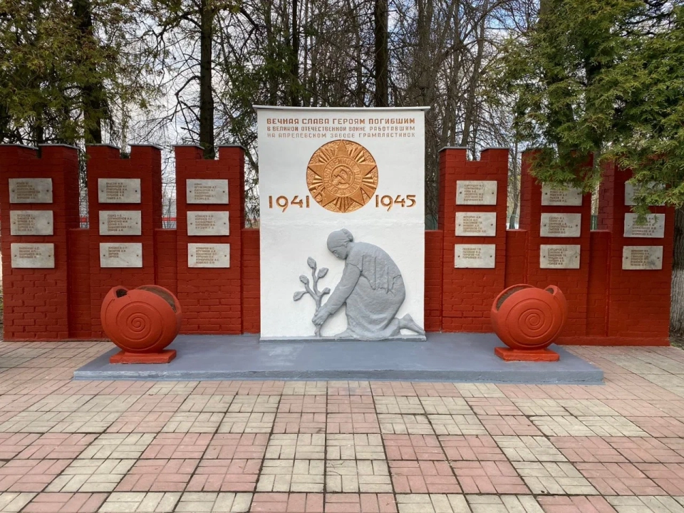 Мартиролог в память о погибших работниках завода грампластинок