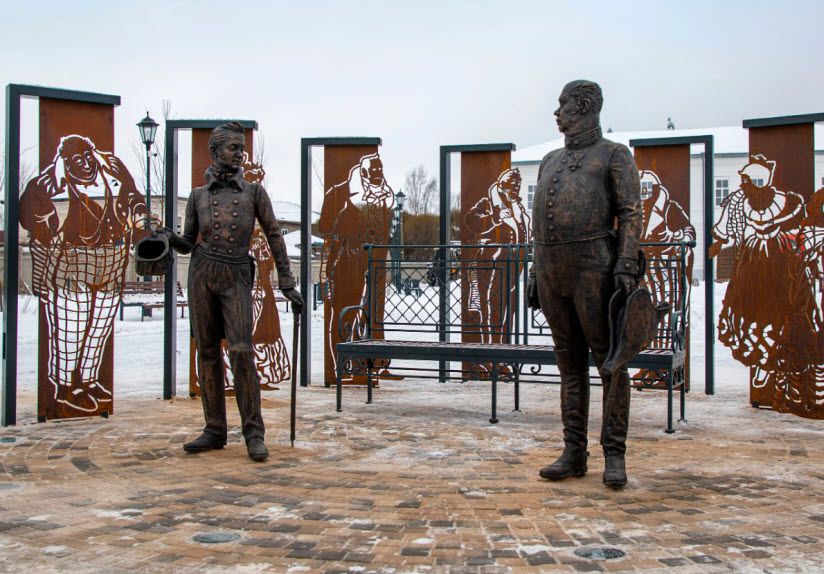 Скульптурная группа «Ревизор»