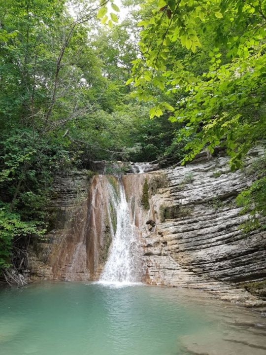 Водопад в устье Виноградного ручья