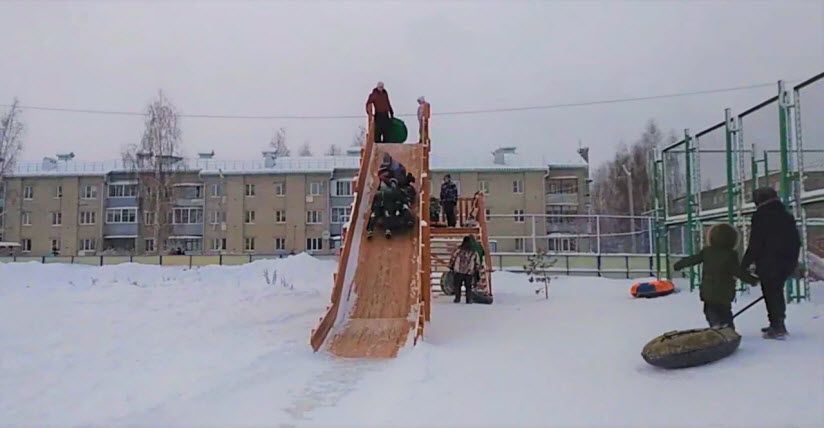 Большая горка для катания