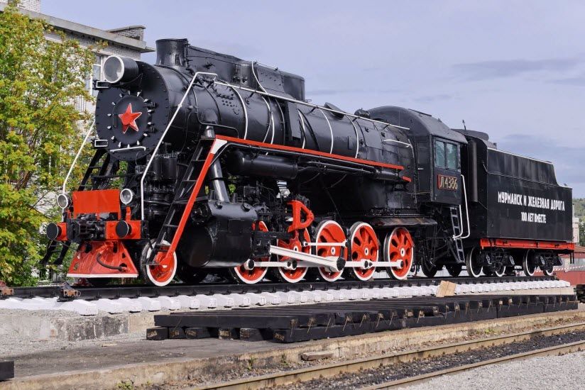 Паровоз-памятник Л-4386