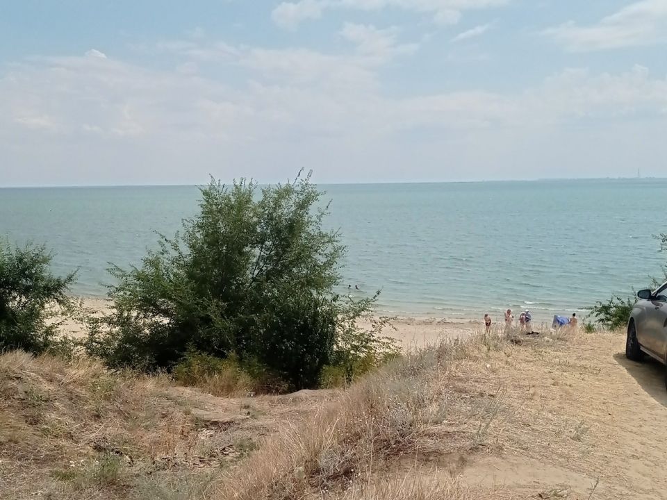 Пляж у Правобережного городища