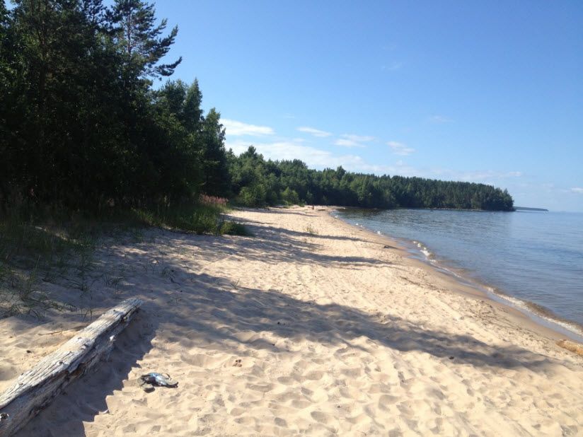 Пляж в селе Моторное