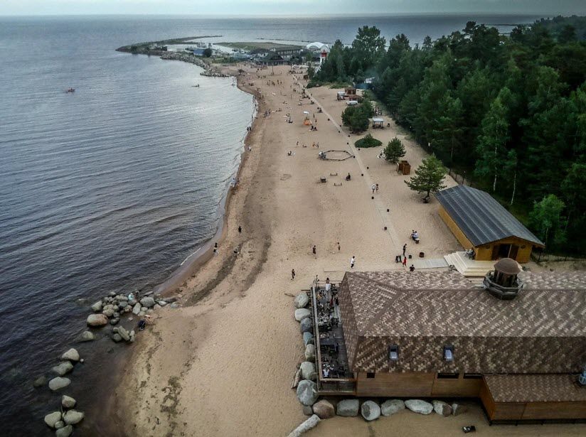 Пляж посёлка Ладожское озеро