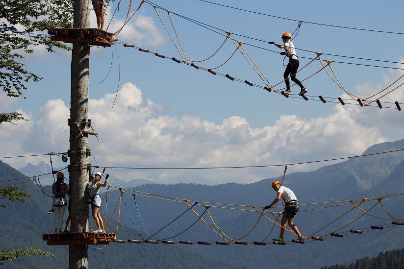 Веревочный парк «Панда-Парк» на Розе Хутор