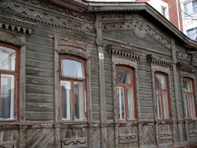 Дом деревянный с резьбой 1860 года