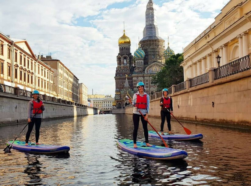 Речная прогулка на сапах