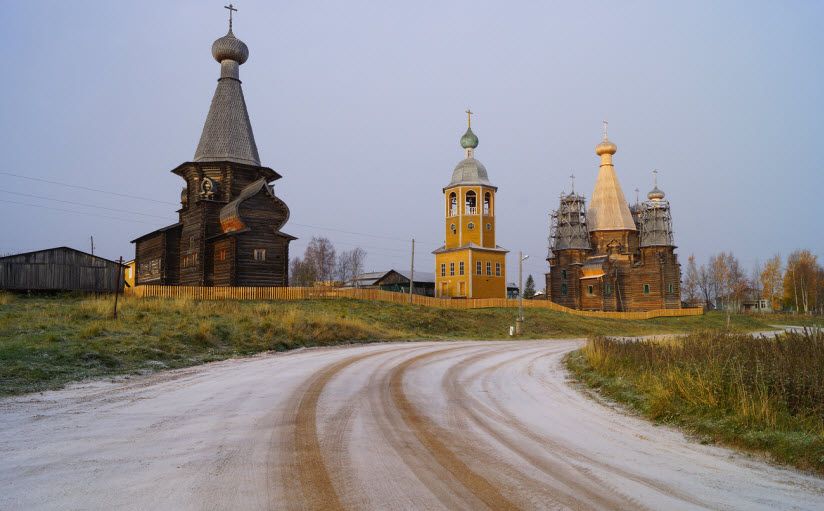 Троицкая и Никольская церкви в Неноксе