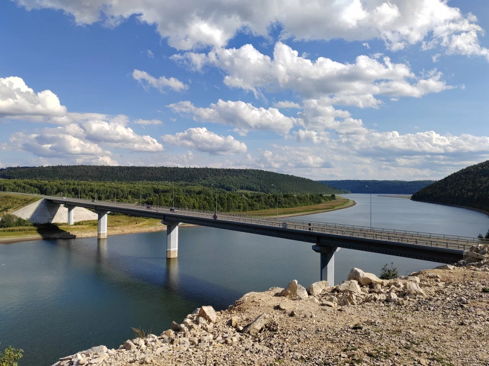 Новый мост через р. Уфа