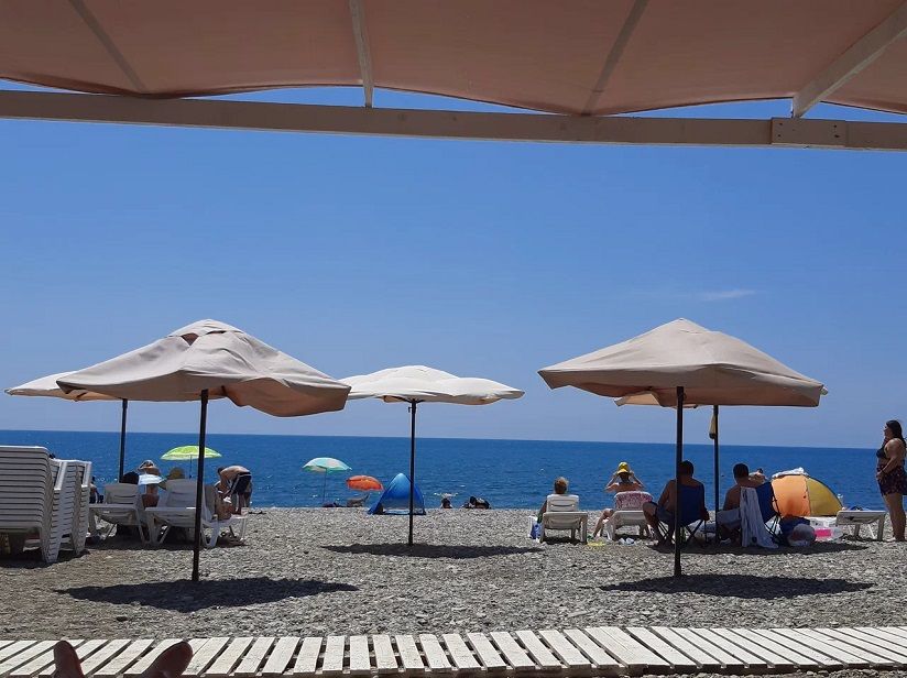 Центральный пляж Криницы