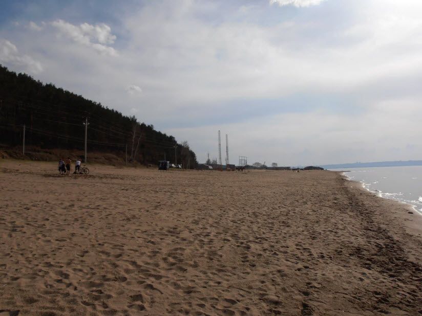 Пляж в Рыбацком