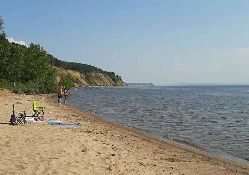 Дикий пляж Заволжский