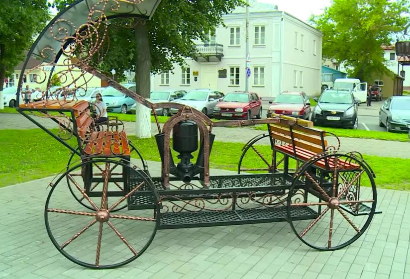 Памятник в честь 165-летия пожарной службы Республики Беларусь