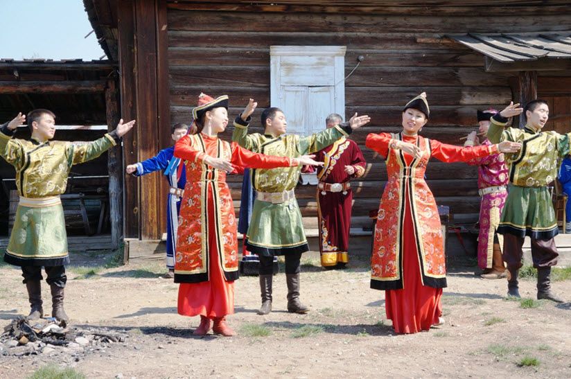 Бурятская деревня