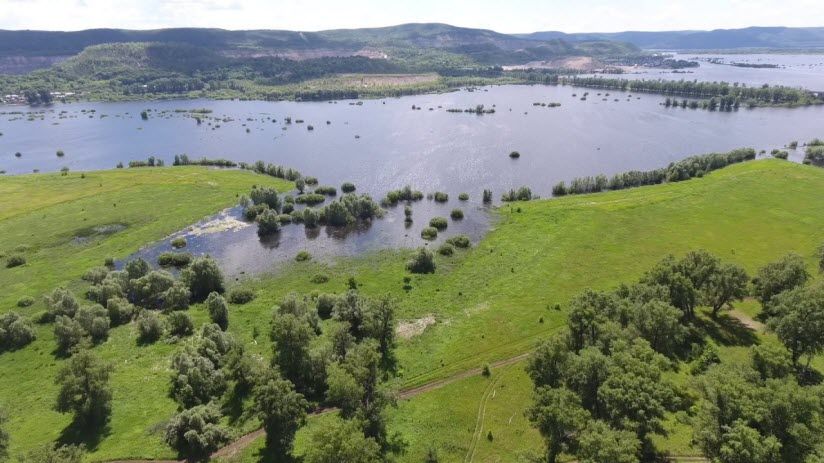 Лодочная переправа в Царевщину