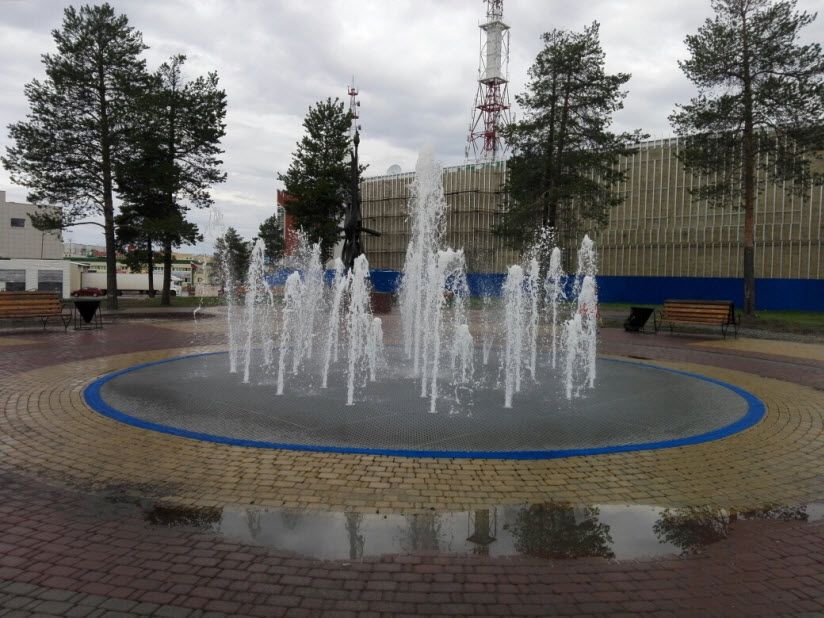 Пешеходный фонтан
