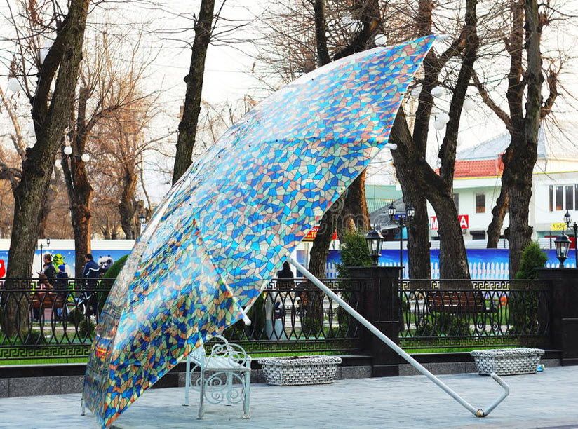 Арт-объект Скамейка Зонт