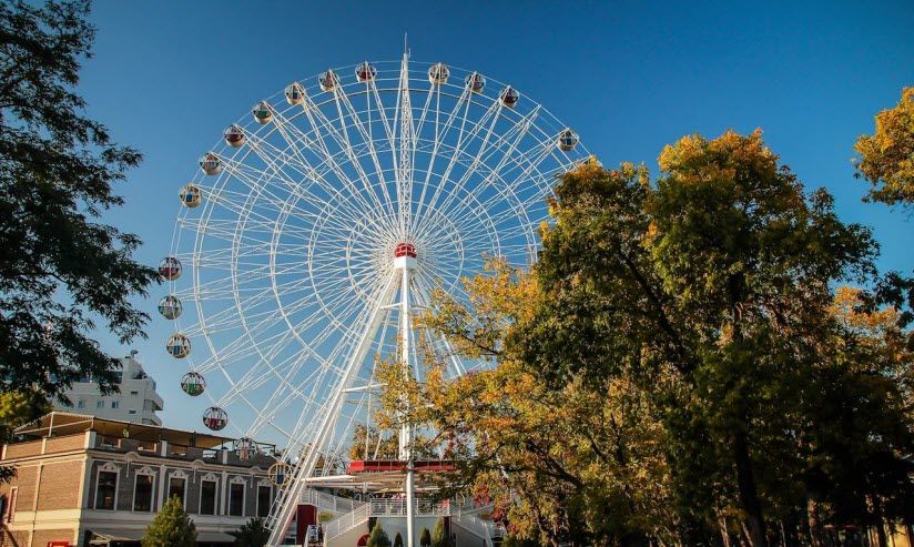 Колесо обозрения в Городском саду