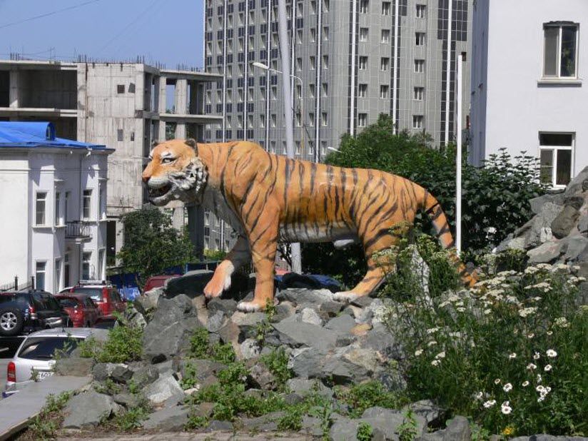 Скульптура Амурский тигр