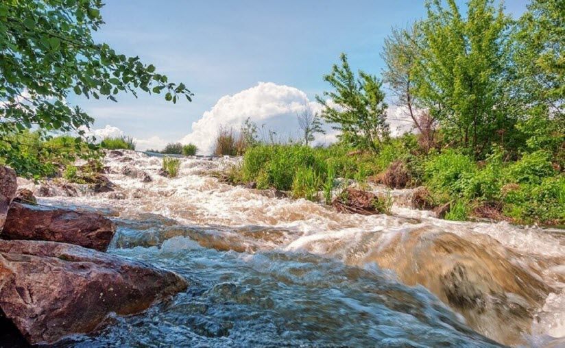 Водопад Чардымские камни