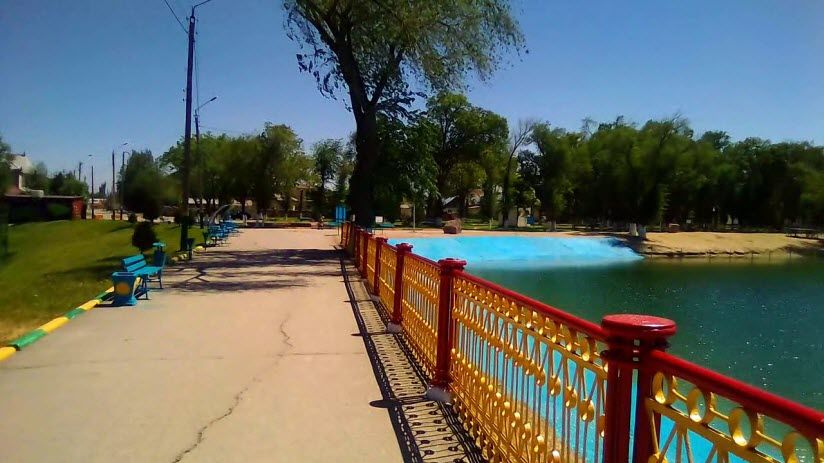 Водохранилище Зербулак (озеро Комсомольское)