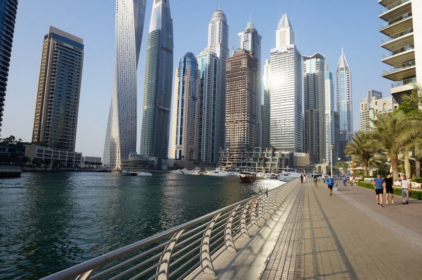 Набережная Dubai Marina